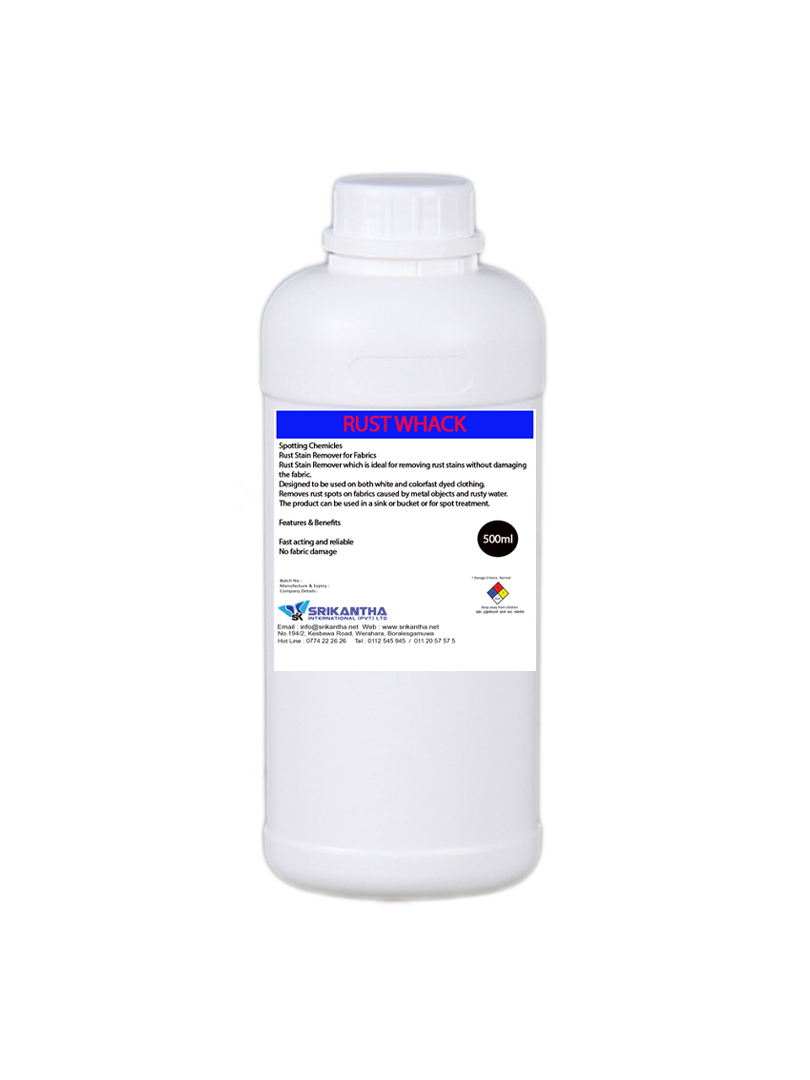 Rust Remover Spotting chemicals by Srikantha Group 0777777629