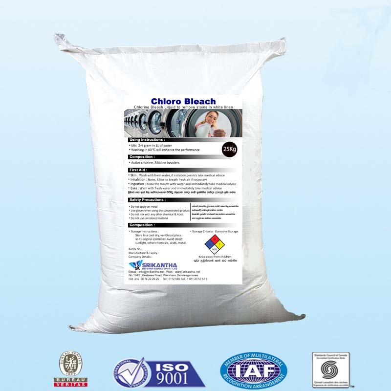 chloro bleach powder 25 kg
