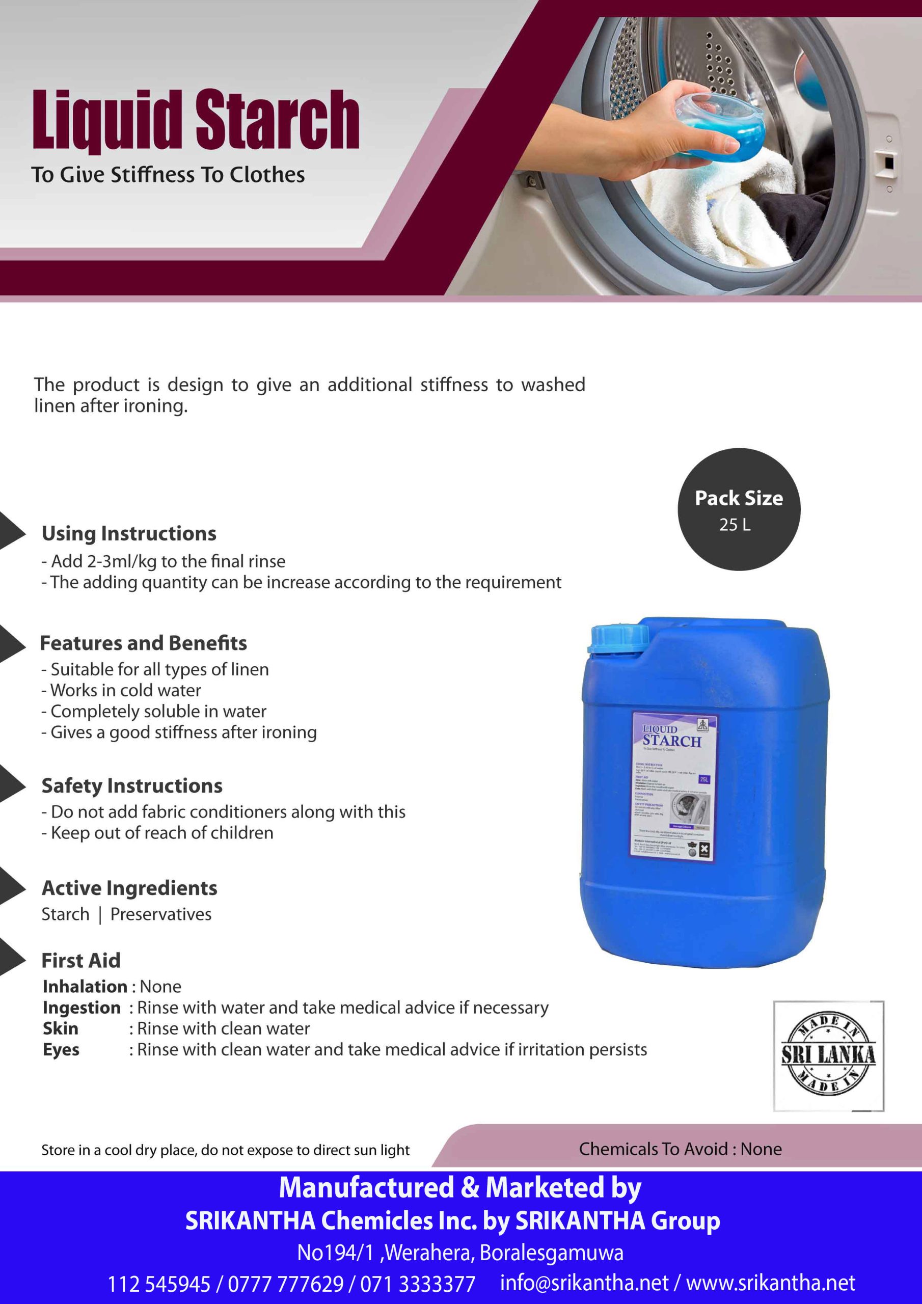 Starch Chemicles by Srikantha Group 0777777629 english